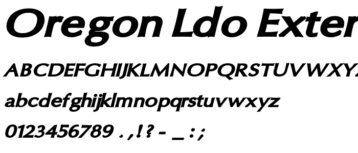 Oregon LDO Extended Black Oblique police