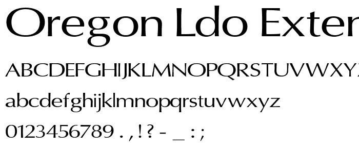 Oregon LDO Extended police