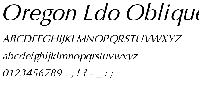 Oregon LDO Oblique police