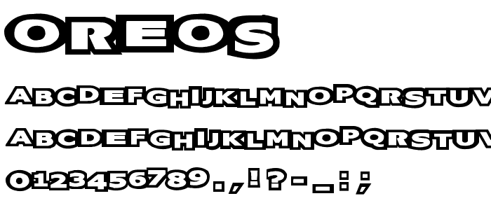 Oreos  font