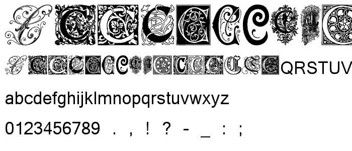 Ornamental Initials C police