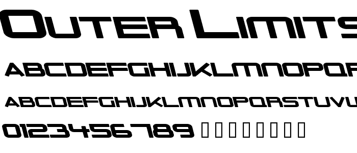 Outer Limits Solid Extended Italic police