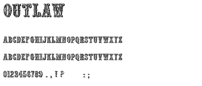 Outlaw  font