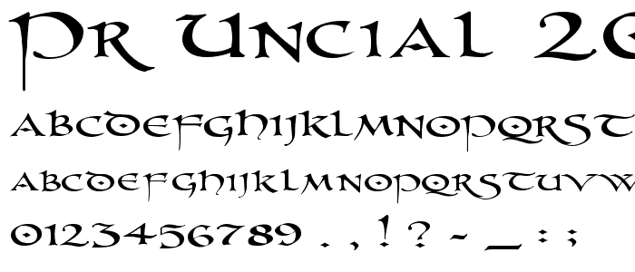 PR Uncial 2003 font