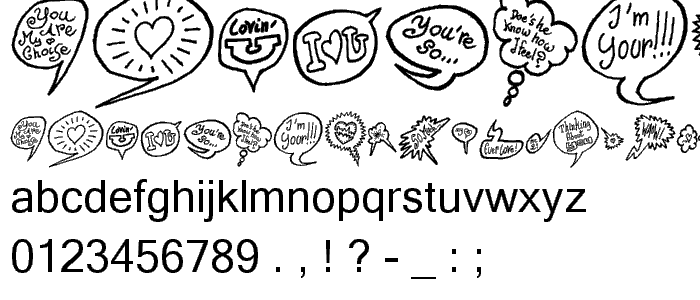 PS I love you font