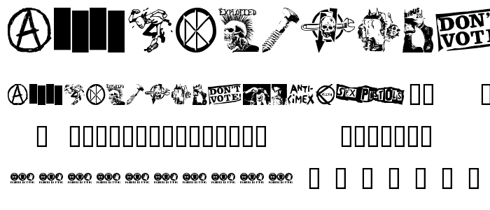 PUNK DINGBATS font