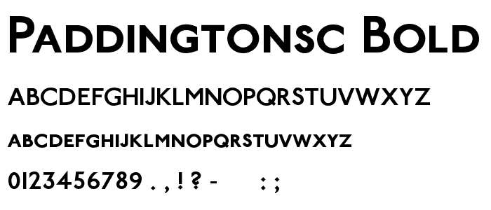 PaddingtonSC Bold font