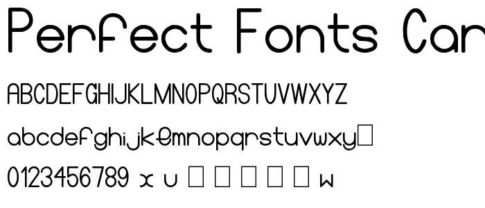 Perfect fonts CarbonChaos police