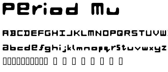 Period Mu font