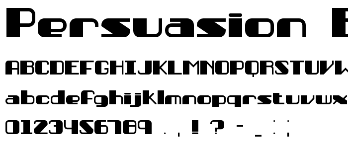 Persuasion BRK font