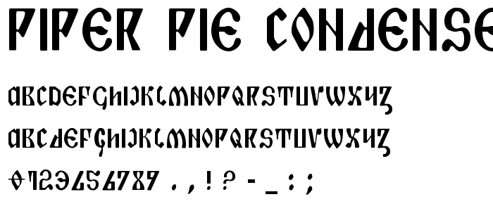 Piper Pie Condensed police