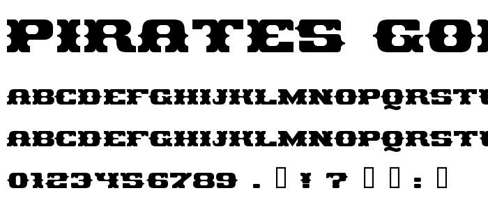 Pirates Gold font