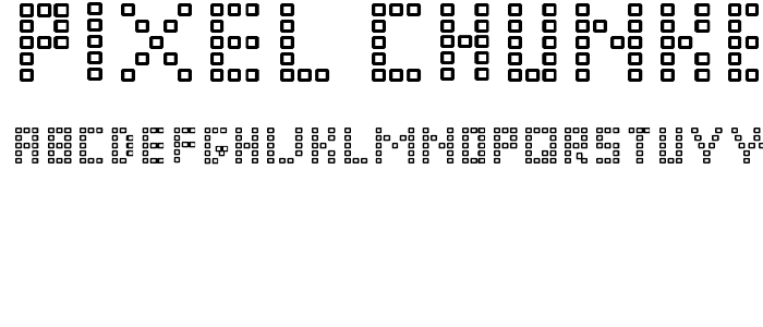 Pixel Chunker font