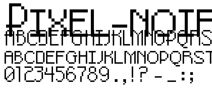 Pixel Noir Skinny Caps font