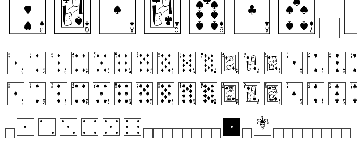 Playing Cards font