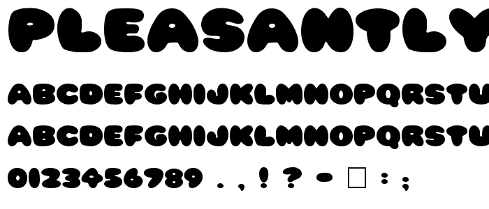 Pleasantly Plump font