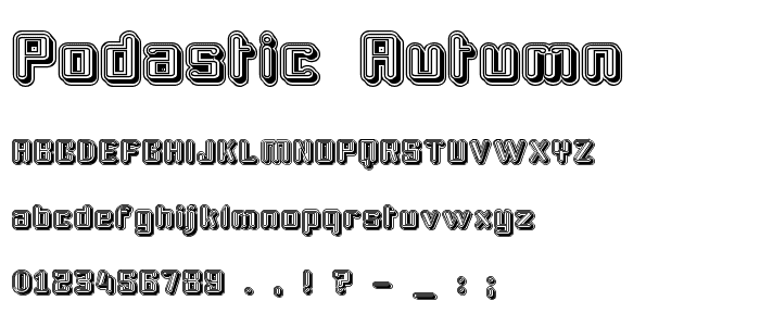 Podastic Autumn font