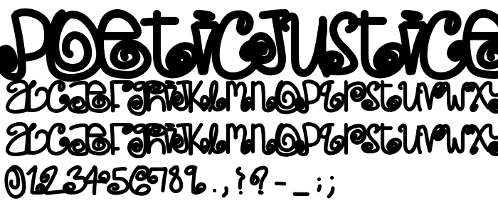 PoeticJustice font