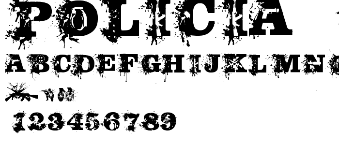 Policia Corrupta font