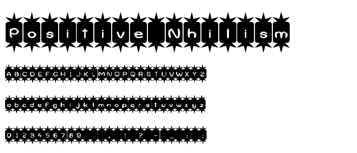 Positive Nhilism font