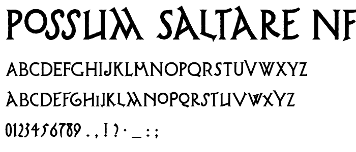 Possum Saltare NF font