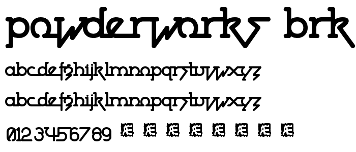 Powderworks BRK font