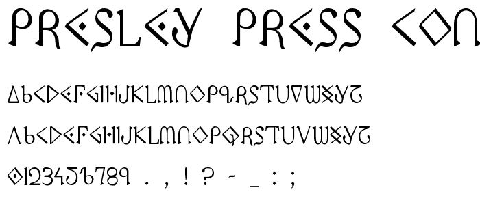 Presley Press Condensed police