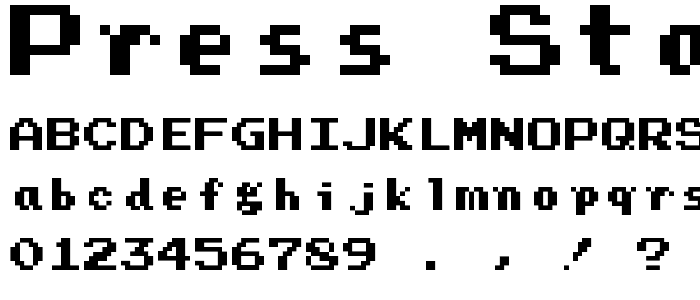 Press Start Regular font