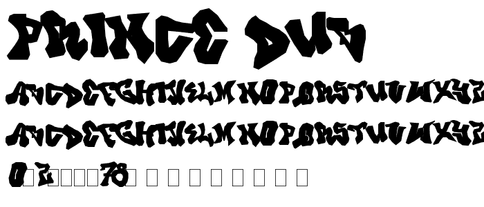 Prince Dub font