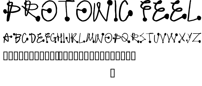 Protonic Feelers font