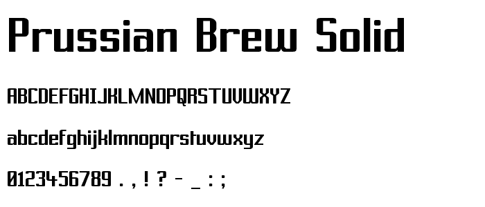 Prussian Brew Solid police