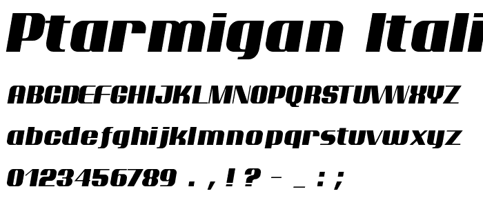 Ptarmigan Italic police