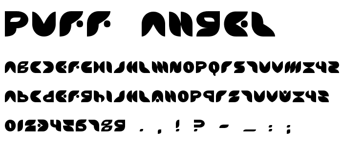 Puff Angel font