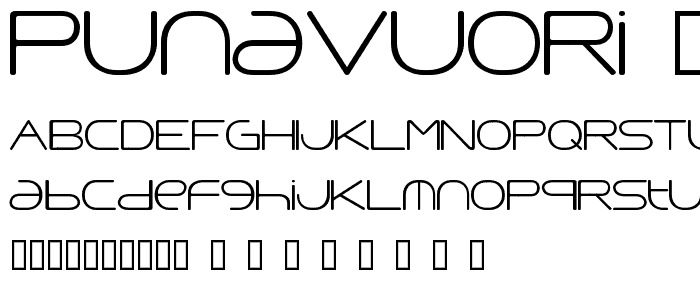 Punavuori 00150 font