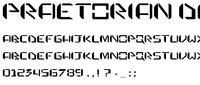 praetorian defiance font