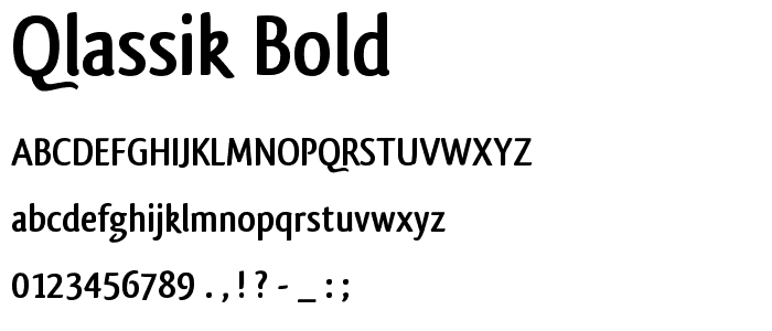 Qlassik Bold font