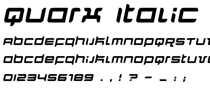 Quarx Italic police