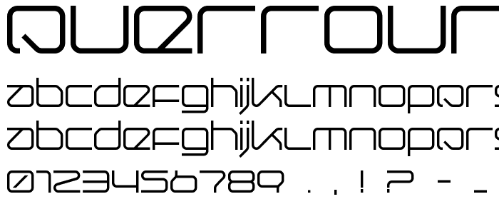 Querround Regular font