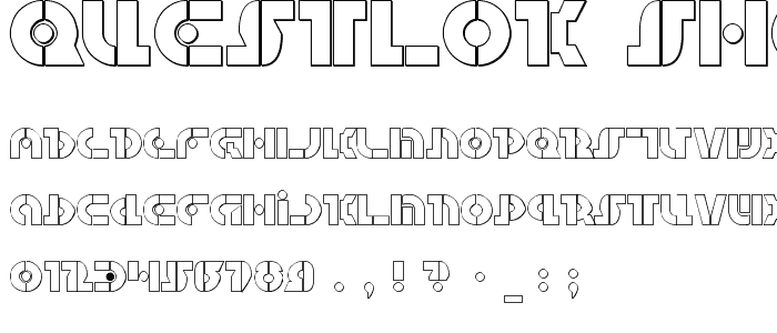 Questlok Shadow font