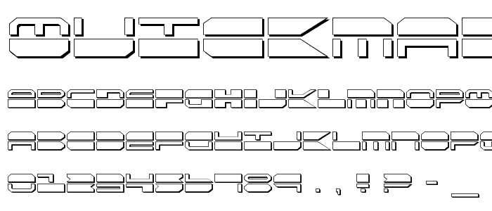 Quickmark Shadow font