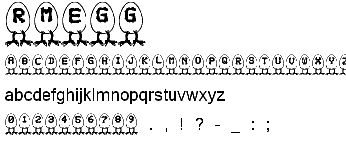 RMEgg   font