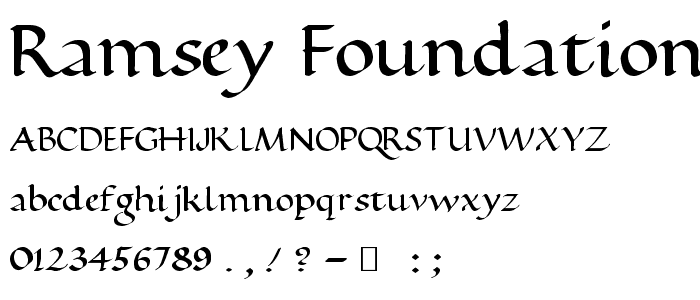 Ramsey Foundational Bold font