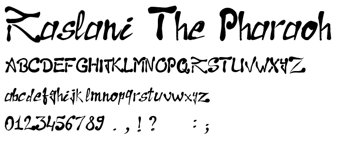 Raslani the Pharaoh font