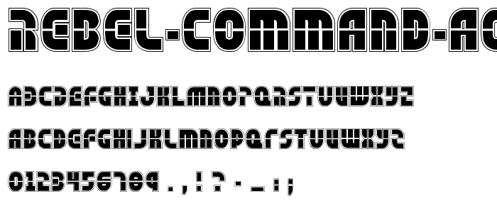 Rebel Command Academy Regular font