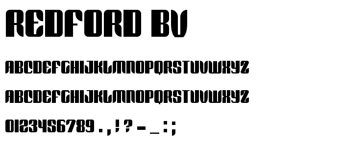 Redford BV font