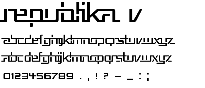 Republika V font