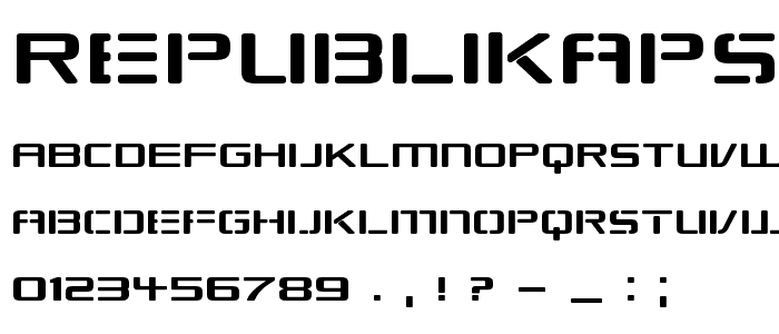 Republikaps Exp font