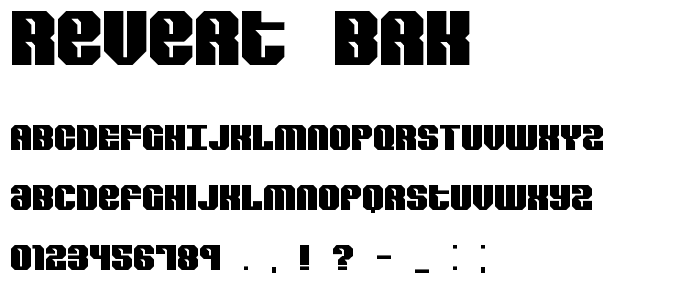 Revert BRK font