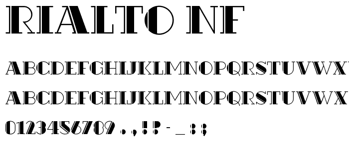 Rialto NF font