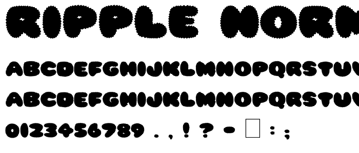 Ripple Normal font